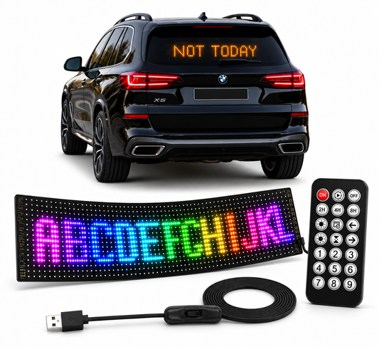 EmotiRide™ — Custom LED Car Sign